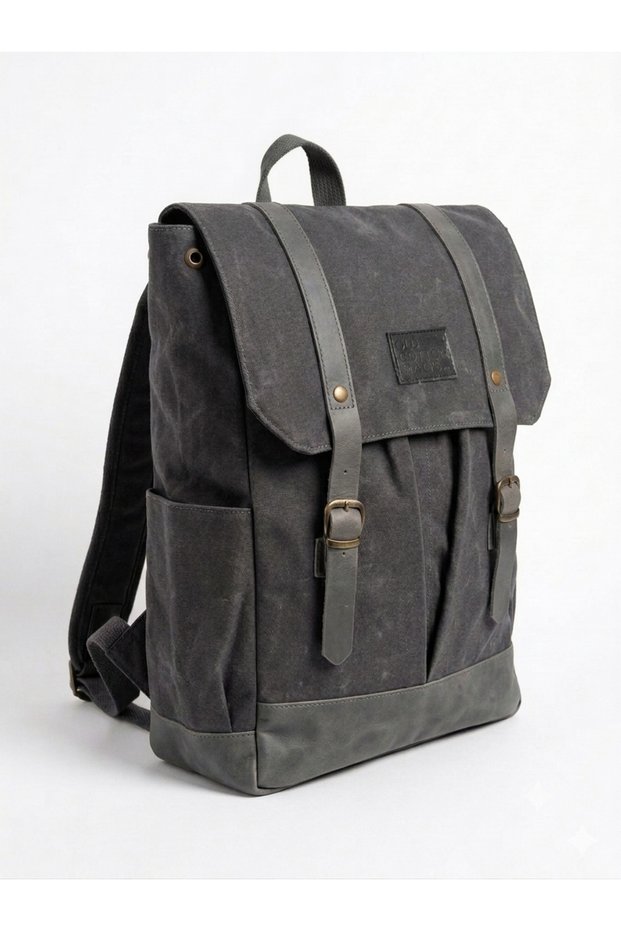 Vintage Canvas Outdoor Backpack - Travel School Camping Daily Use – 7158