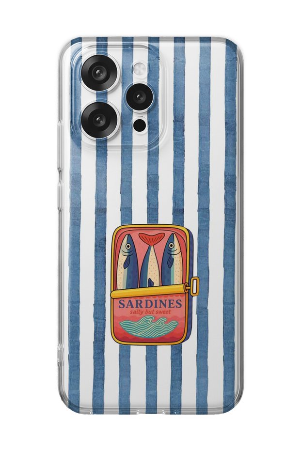 Oppo Reno 15 / 15F Compatible Sardine Box Patterned Transparent Phone Case