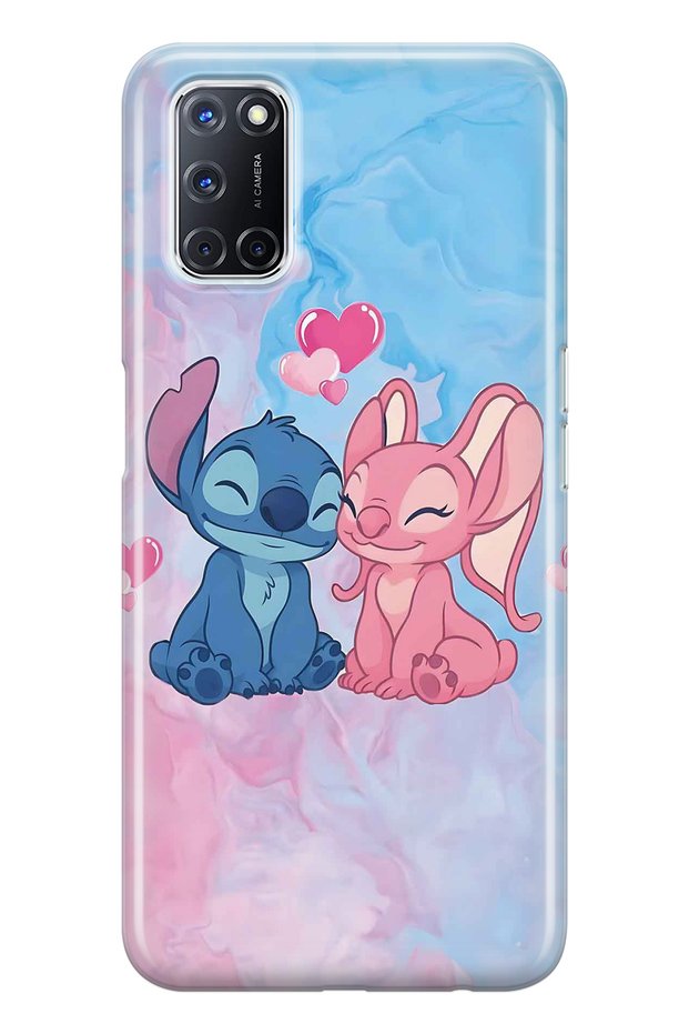 Oppo A52 / A72 / A92 Compatible Stitch Angel Pattern Transparent Phone Case