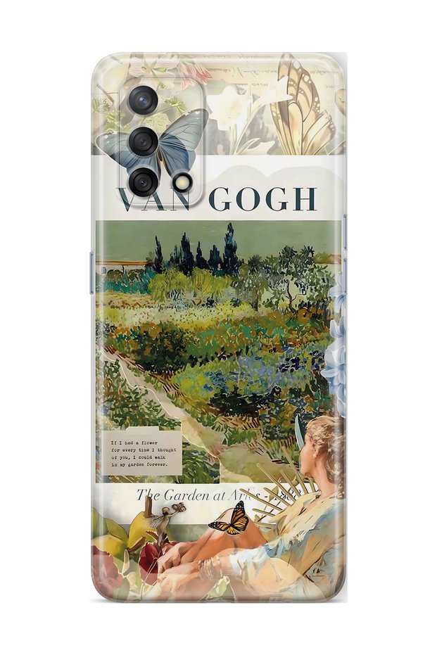 Oppo A74 Compatible Van Gogh Art Patterned Transparent Phone Case