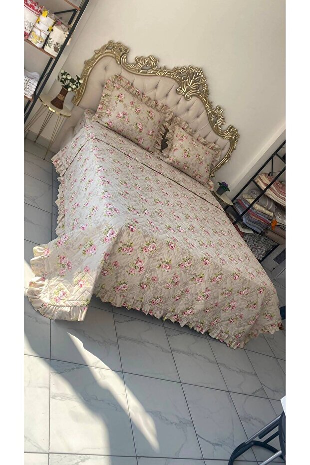 Quilted Fabric Fluffy Pique Set, Toast Pique, Lazy Worker Fluffy Pique Set, Pique Set Suitable for 160X200 Bed, Fluffy Pique Set