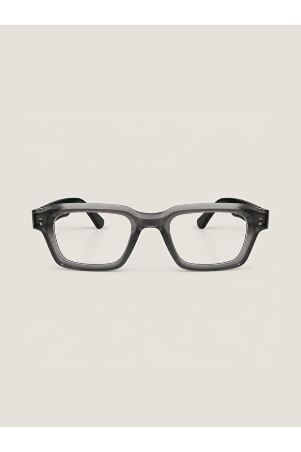 Unisex Rectangular Transparent Glass Glasses Gray Frame Garcia C4