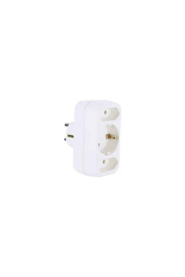 2 Euro + 1 Schuko white multi-plug