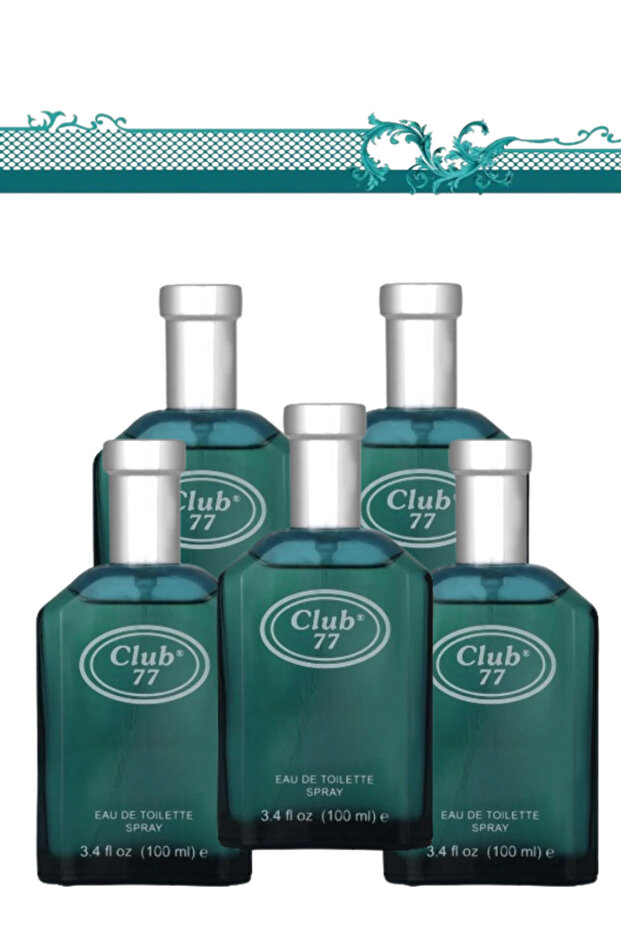 5 قطع من عطر كلوب 77 سعة 100 مل