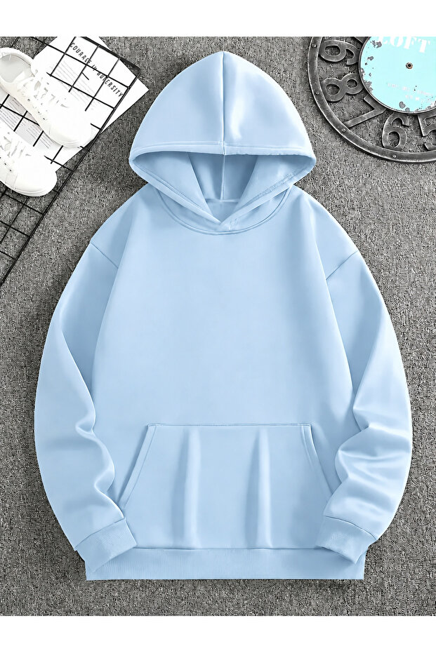 Solid Color Cotton Men's Sweatshirt