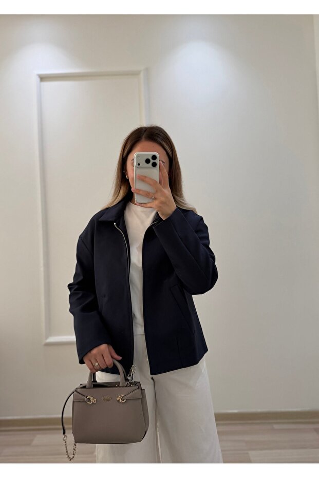 Bomber Ceket Lacivert