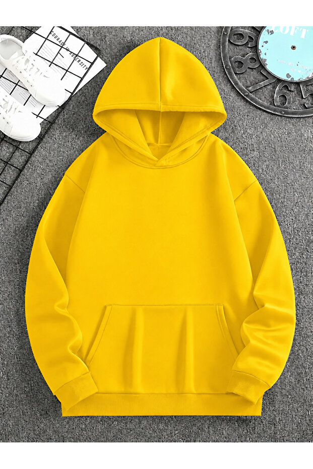 Solid Color Cotton Men's Sweatshirt
