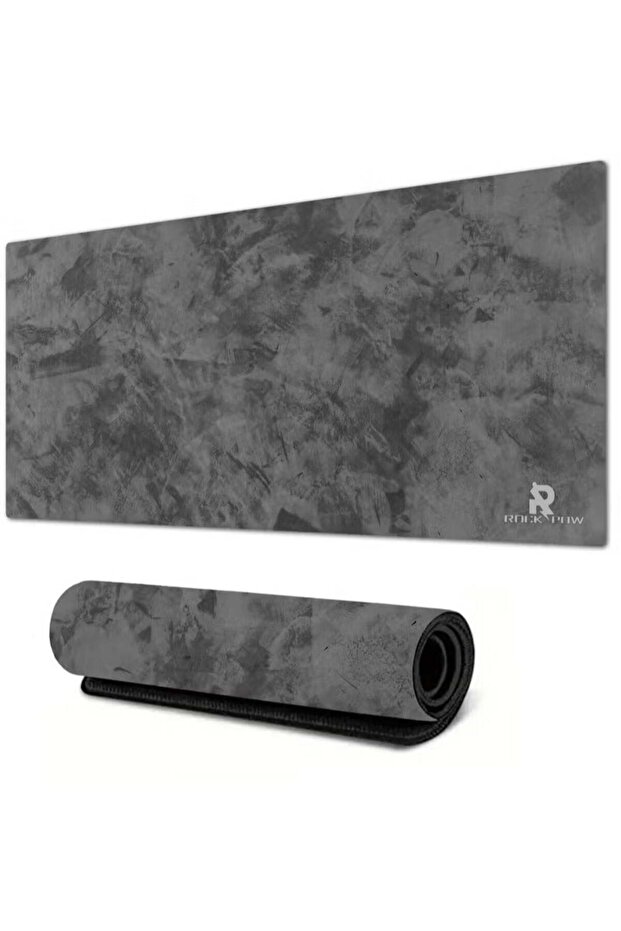 Rock Pow Large Desk Mouse Pad, Waterproof Gaming Mouse Pad, L=800X300X3mm, XL=900x400x3mm, XXL=1200X600X3mm, XXL Desk Mat, Non-Slip, Thick Rubber Pad for Gaming, Office, Home Use