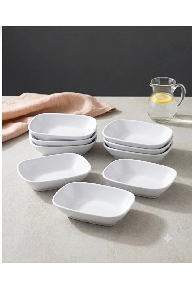 6-Piece Sauce Bowl, Snack Bowl, Breakfast Plate, Melamine Spreader, Breakfast Plate 14X9