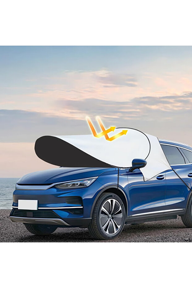 Car Windshield Sun Shade, Foldable Reflector Sunshade Offers Ultimate Protection for Car Interior, Cool Reflective Sun Blocker, UV Rays and Heat Sun Visor Protector