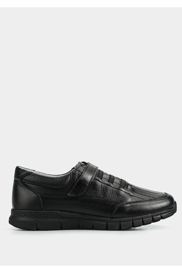 Black Leather Women's Shoes