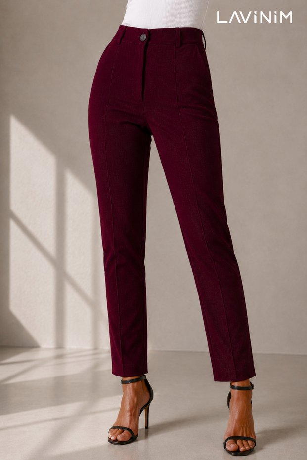 Women's Çimalı Classic High Waist Narrow Leg Carrot Pants