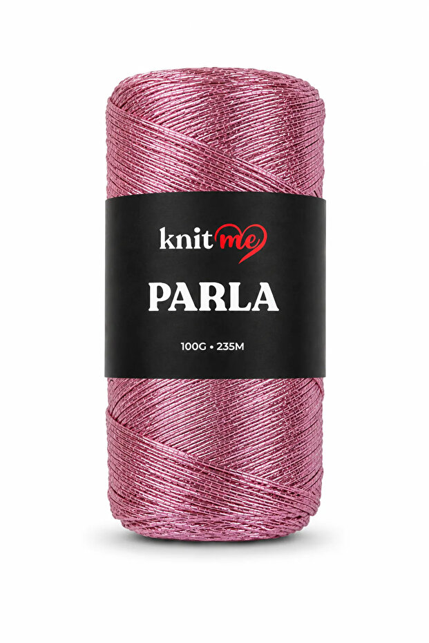 Parla Dried Rose Glittery Knitting Yarn Bag Yarn Supla Yarn 100 Grams 235 Meters