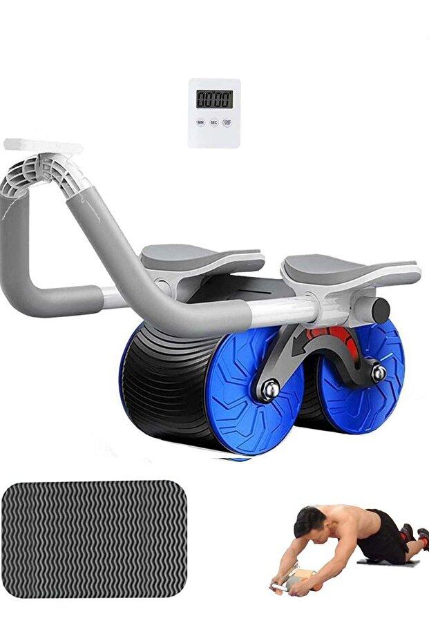2026 New Automatic Rebound Ab Abdominal Exercise Roller with Elbow Support and Timer ABS Ro