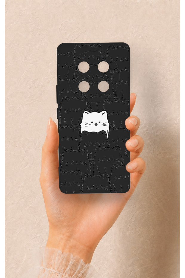 Honor Magic 7 Lite 5g Compatible Many Cats Patterned Silicone Case