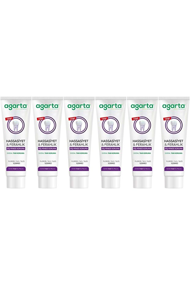 Natural Full Protection Toothpaste 90 ml Sensitivity & Freshness (Set of 6)
