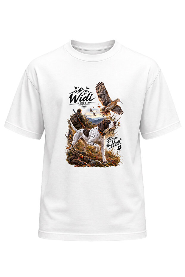 Widi Collection Premium Hunting Pointer Printed Nature T-Shirt