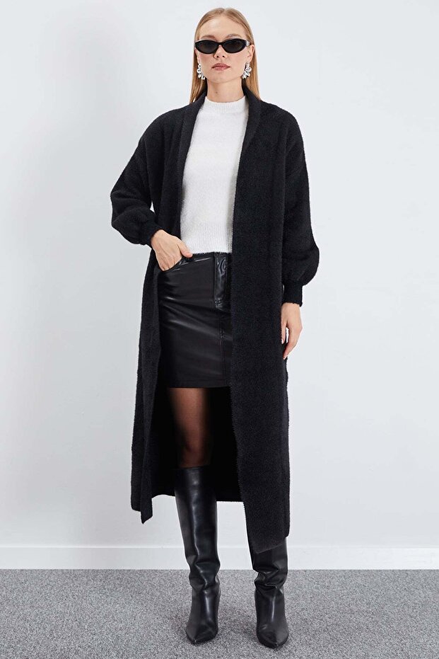 Shawl Collar Bearded Casual Knitwear Cardigan