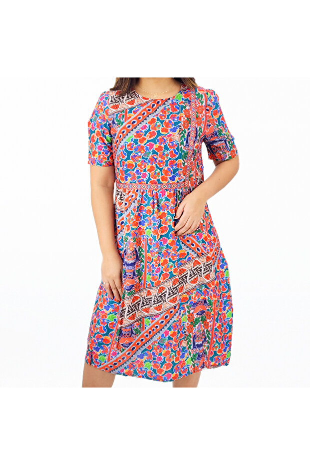 Women's Red Floral Dress
