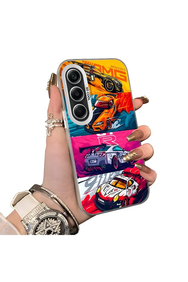 Tecno Camon 40(Cm5) Gtr Racing Car Themed Stylish Case Hard Acrylic Back Soft Silicone Edge Shockproof Case
