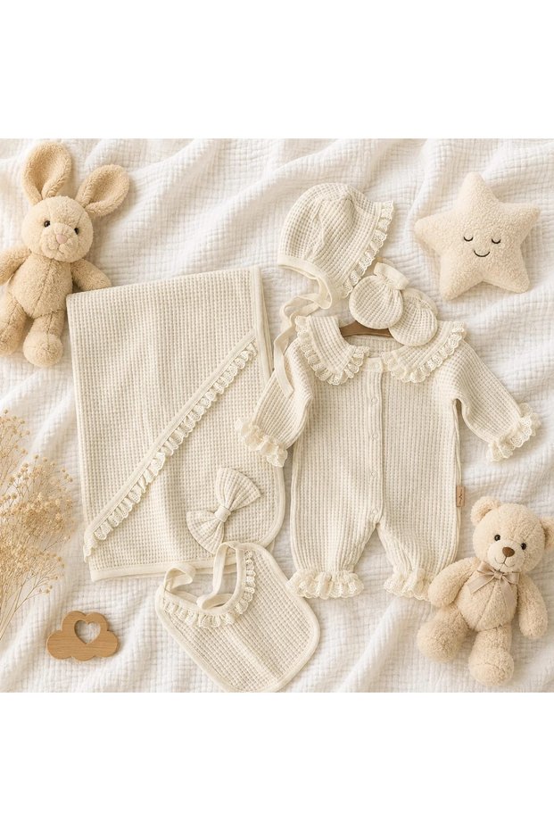 Soft blanketed 5 piece hospital exit set
