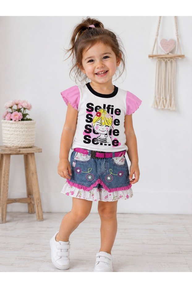 Girls' Skirt Suit-7011
