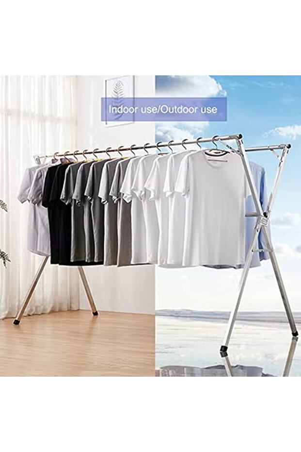 Adjustable & Foldable Clothes Drying Rack | Space-Saving Laundry Dryer with Multiple Tiers