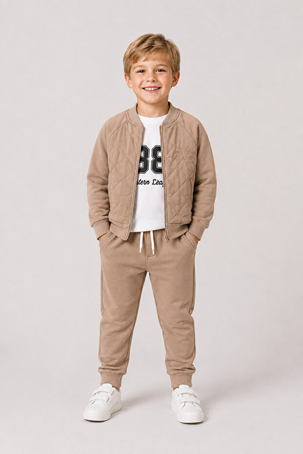 Boy's Quilted 3 Thread 3-Piece Set