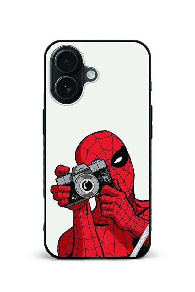 Protective Case Cover For Apple iPhone 16 Spiderman Design Multicolour