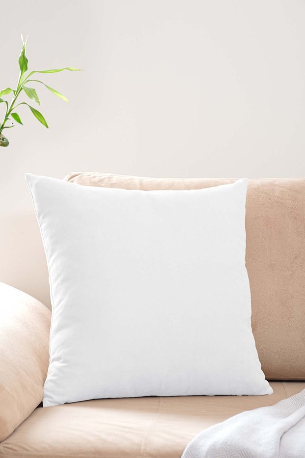 Simple Plain Decorative Pillowcase – Punchable Throw Pillow Cover – Ecru White