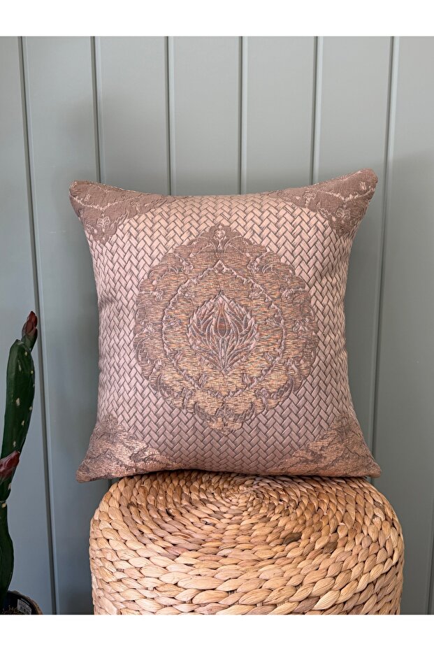 Bronze Gold Living Room Throw Pillow Cover