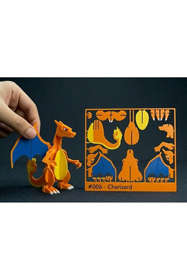 Charizard Temalı 3D Baskı Puzzle