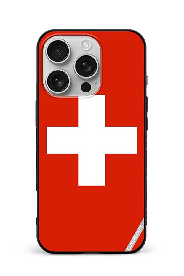 Protective Case Cover For Apple iPhone 16 Pro Switzerland Flag Design Multicolour