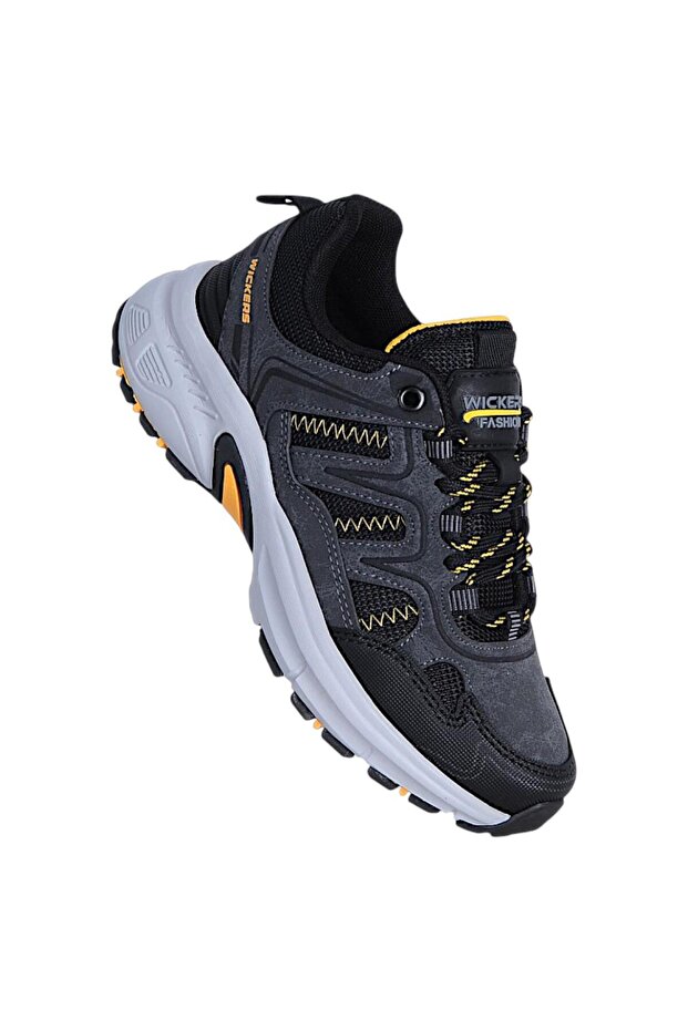 2919 Skin Black-Yellow Winter Boys' Sneaker Shoes