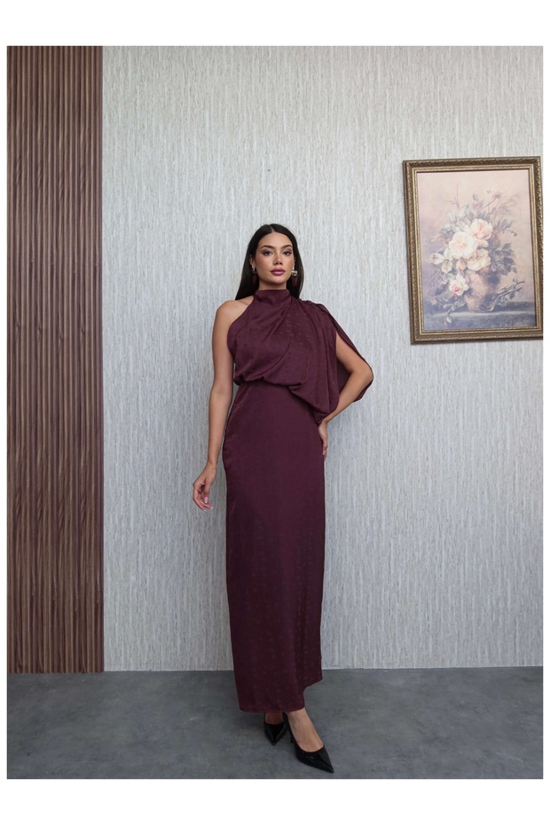Asymmetrical Draped Dress E.H Collection