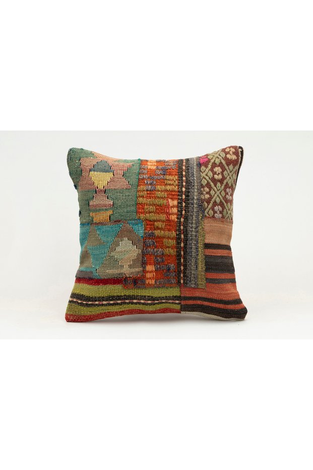 Handmade Old Kilim Rug Vintage Made in the 1930S, 1940S, 40X40 cm
