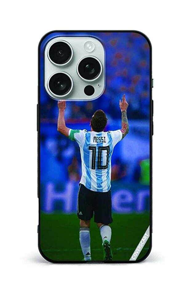 Protective Case Cover For Apple iPhone 16 Pro Messi Design Multicolour