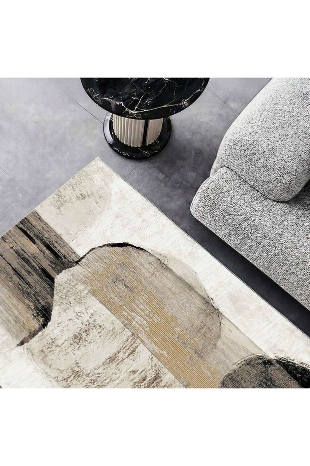Galeria Lux Modern Abstract Rug 200x300 Grey White, Rug For Living Room And Bedroom Styling