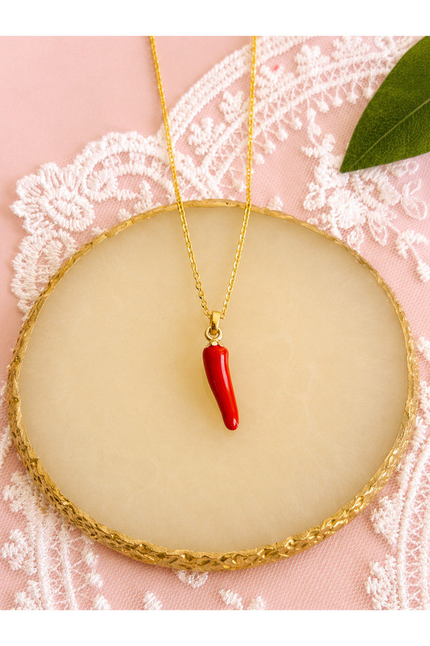 Red Pepper Shaped Necklace Steel Tarnish Resistant Necklace Pinterest