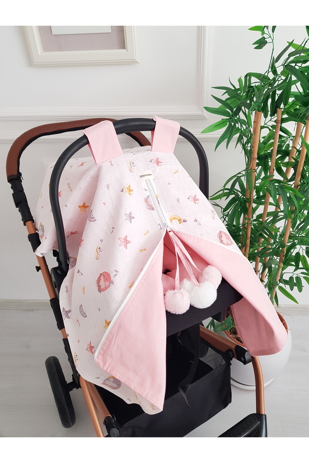 Stroller Cover with Zipper, Double Layer, Newborn Baby Products, Stroller