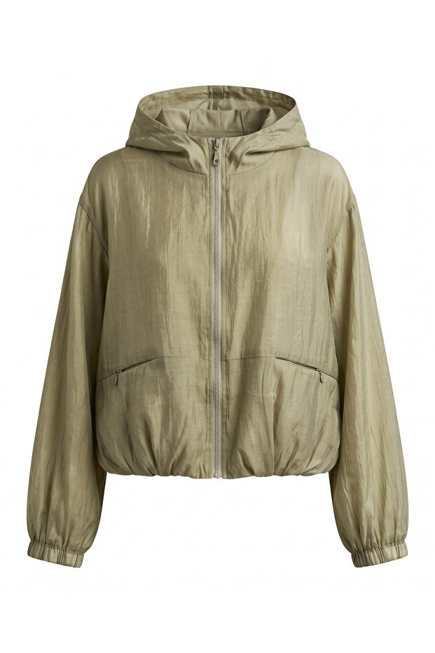 Hooded Mesh-Lined Windjacket Per9786