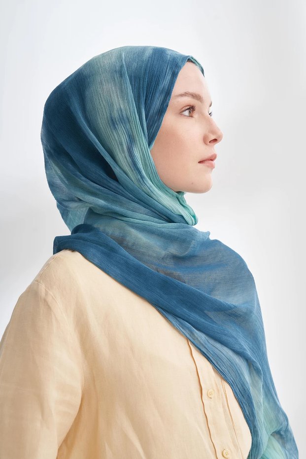 Organic Touch Viscose Blend Patterned Shawl