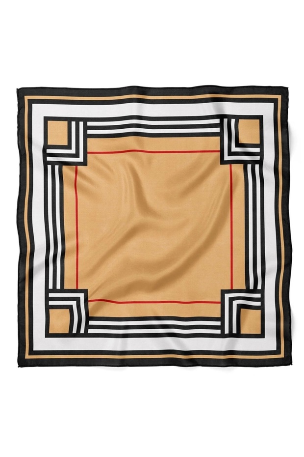 Geometric Patterned Bandana Scarf 50*50 cm