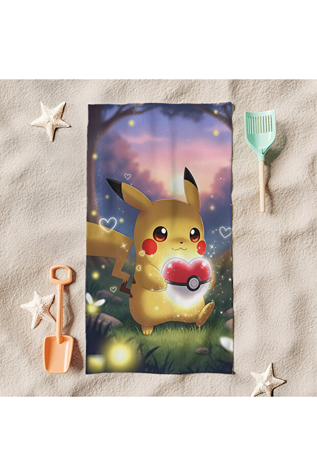 Pi̇kachu Beach Towel M15