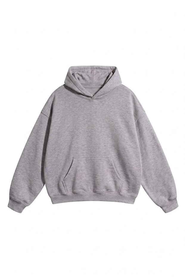 Unisex Men'S/Women's Oversize Cotton Hooded Sweatshirt