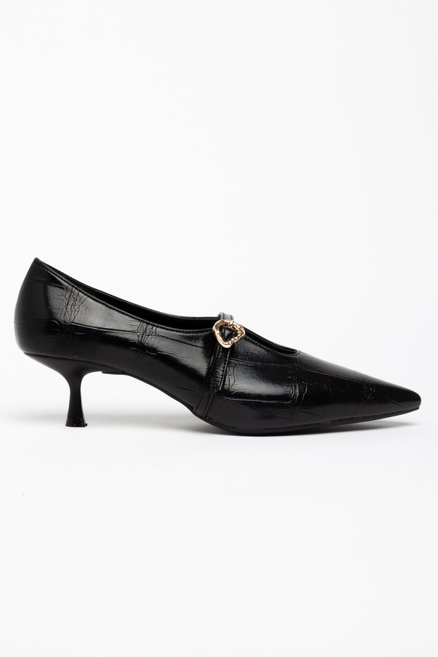 Estoesmio Black Women's Heeled Shoes