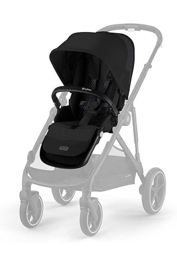 Cybex Jazzel S Stroller - Black Gold Frame, Black Moon
