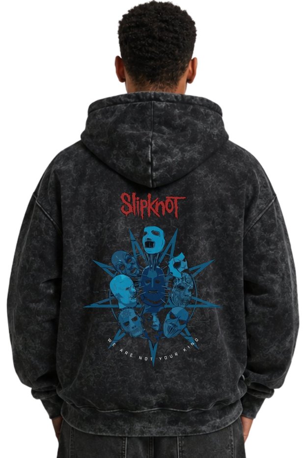 Slipknot Rock Metal Music Band Printed Unisex Oversize Washable Premium Hoodie Sweatshirt