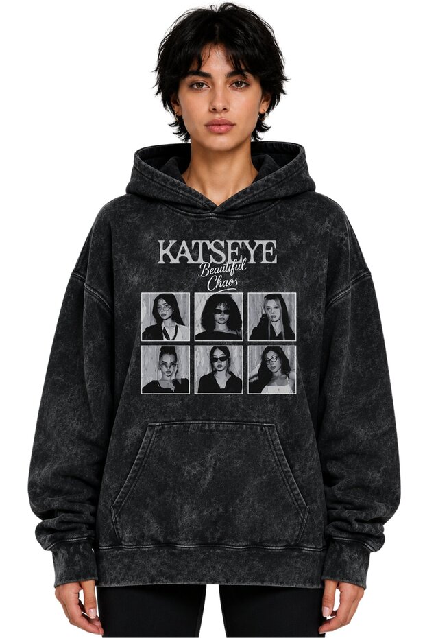 Katseye Kpop Music Group Printed Unisex Oversize Washable Hoodie Sweatshirt