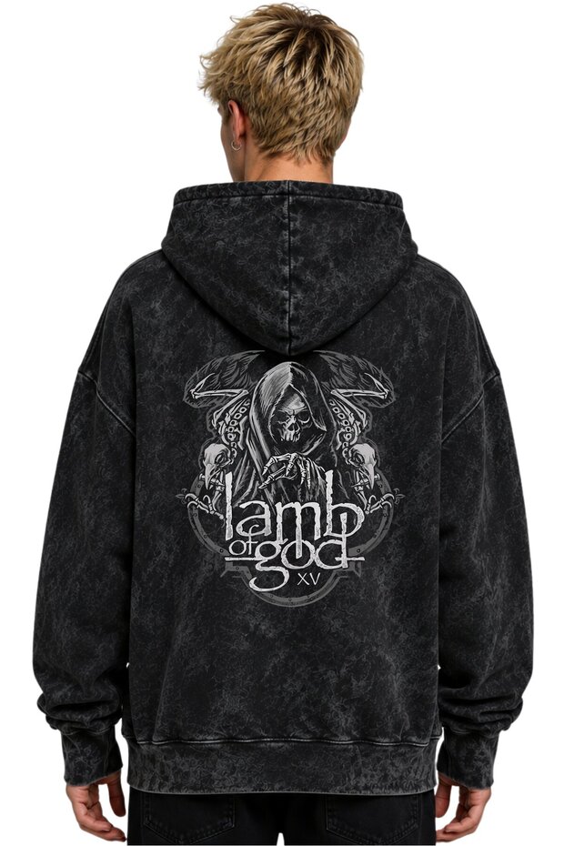 Lamb of God Rock Metal Music Band Printed Unisex Oversize Premium Washable Hoodie Sweatshirt